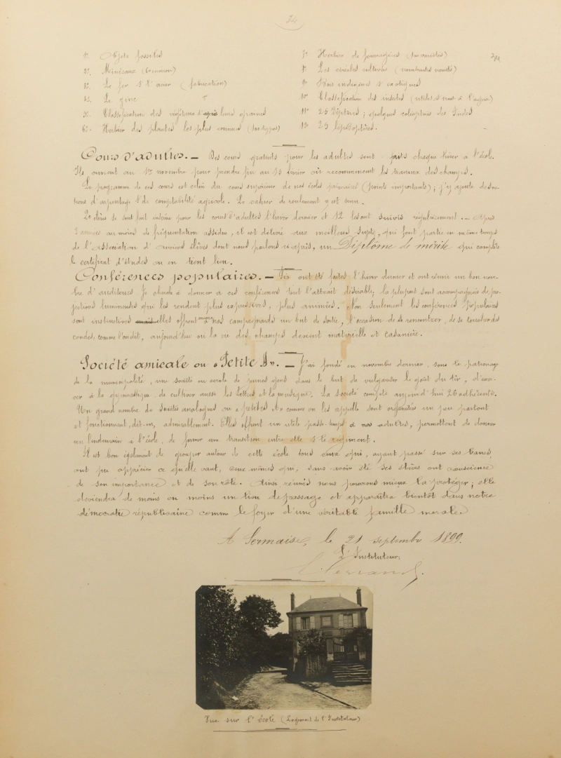 Manuscrit original de Martin Eugène Legrand, feuillet 34/36